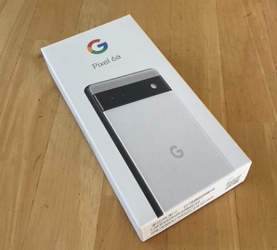 購入した「Google Pixel 6a」の外箱